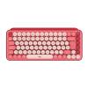 LOGITECH POP KEYS TASTIERA MECCANICA WIRELESS CON TASTI EMOJI PERSONALIZZABILI DESIGN COMPATTO DUREVOLE CONNETTIVITÀ BLUETOOTH/USB COMPATIBILITÀ MULTIDISPOSITIVO E OS LAYOUT ITALIANO ROSA