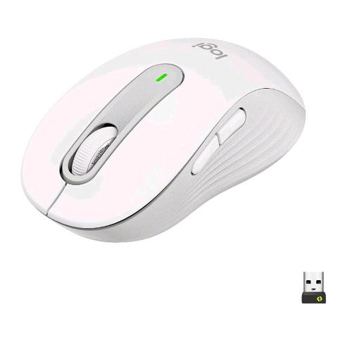 Logitech Signature M650, mouse wireless Bluetooth e Logi Bolt, 5 pulsanti, fino a 4.000 DPI, bianco sporco