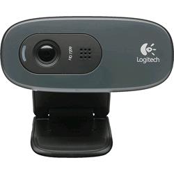 Logitech C270, webcam HD 720p USB-A con microfono e clip, grigio scuro