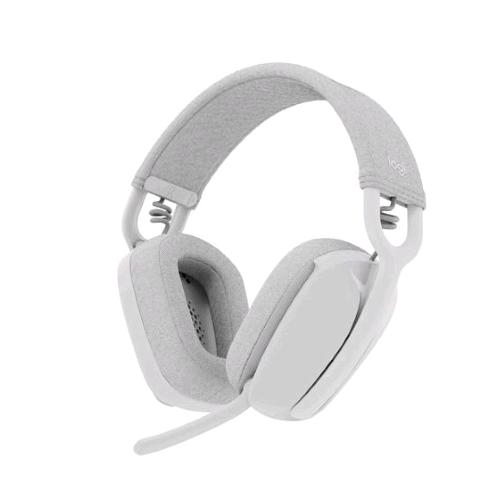 LOGITECH ZONE VIBE 100 CUFFIE WIRELESS OVER-EAR LEGGERE CON MICROFONO CON ELIMINAZIONE DEL RUMORE AURICOLARE BLUETOOTH MULTIPOINT COMPATIBILE CON TEAMS GOOGLE MEET ZOOM MAC PC BIANCO