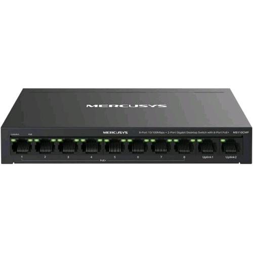 Mercusys MS110CMP — switch PoE+ con uplink Gigabit