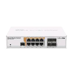 MikroTik CRS112-8P-4S-IN, switch 8 porte Gigabit PoE e 4 SFP