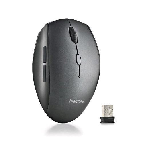 NGS Bee Black – mouse wireless silenzioso 800/1200/1600 DPI