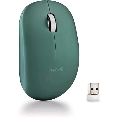 NGS Fog Pro Green – mouse wireless silenzioso 1000 DPI