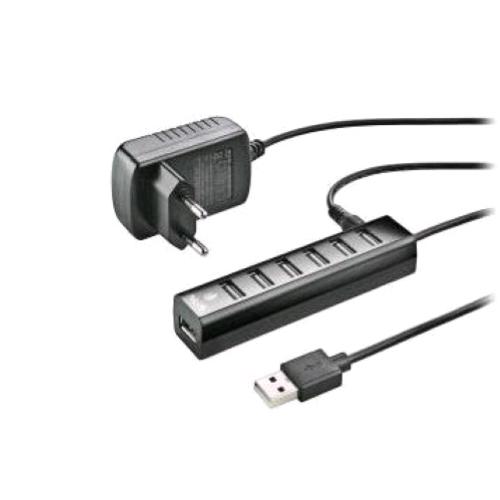 NGS IHUB7 Tiny – hub USB 2.0 a sette porte con alimentatore