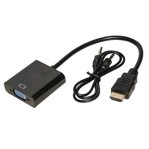 LINK LKADAT10 — adattatore HDMI / VGA con audio, nero