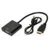 LINK LKADAT10 — adattatore HDMI / VGA con audio, nero