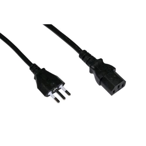 LINK CAVO ALIMENTAZIONE SPINA TRIPOLARE 10A 1 MT NERO