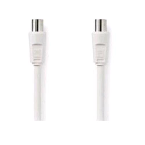 NILOX CAVO ANTENNA COASSIALE CONNETTORE IEC 169-2 MASCHIO-FEMMINA 3 MT BIANCO