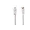 NILOX CAVO ANTENNA M/SAT CONNETTORE IEC 169-2 MASCHIO-MASCHIO 1.5 MT BIANCO