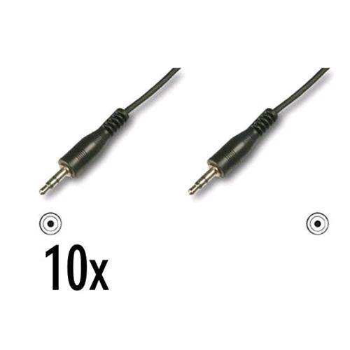NILOX CAVO AUDIO JACK 3 5 M/M 1.5 MT NERO CONF 10 Pz.