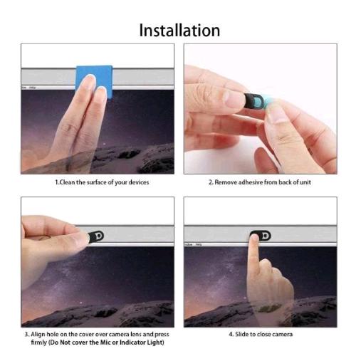 NILOX COPRI WEBCAM COPERTURA DI SICUREZZA WEBCAM PER NOTEBOOK CONF 3 Pz.