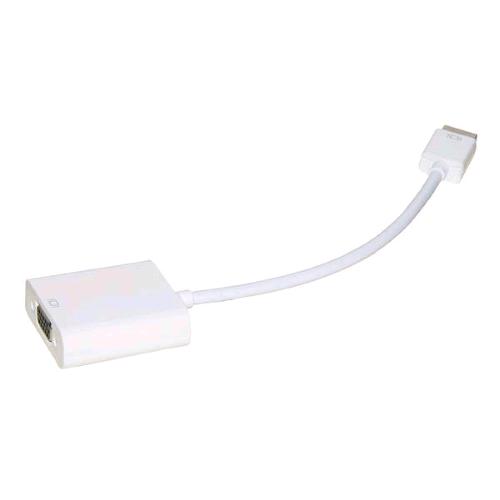 LINK LKADAT10B ADATTATORE DA HDMI TIPO A MASCHIO A VGA FEMMINA CON AUDIO JACK 3.5mm BIANCO