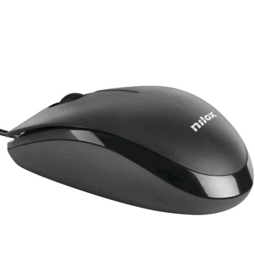 NILOX MOUSB1013 MOUSE OTTICO USB 1.000 DPI BLACK