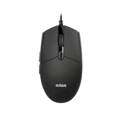 NILOX MOUSB1014 MOUSE OTTICO USB 2.400 DPI NERO