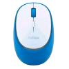 NILOX MOUSE OTTICO WIRELESS RICARICABILE DUAL BLUETOOTH 5.2 + RF 2.4GHz 4 PULSANTI 2 DEI QUALI SILENZIOSI 1.600 DPI REGOLABILI RICARICABILE TRAMITE PORTA USB-C CAVO INCLUSO BIANCO/BLU