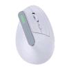 NILOX MOUSE OTTICO VERTICALE WIRELESS RICARICABILE DUAL BLUETOOTH 5.2 + RF 2.4GHz 6 PULSANTI 1.600 DPI REGOLABILI ILLUMINAZIONE RGB ERGONOMICO RICARICABILE TRAMITE PORTA USB-C CAVO INCLUSO BIANCO