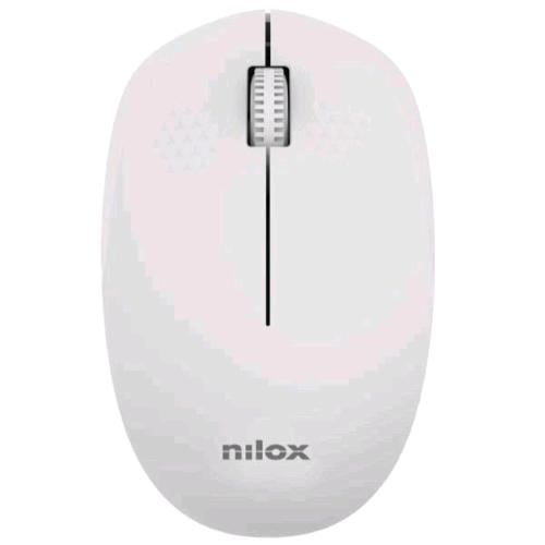 NILOX MOUSE OTTICO WIRELESS CON NANO RICEVITORE 3 PULSANTI 1.000 DPI GRIGIO GHIACCIO