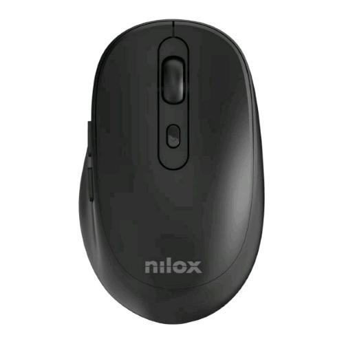 NILOX MOUSE OTTICO WIRELESS CON NANO RICEVITORE 6 PULSANTI 3.200 DPI NERO
