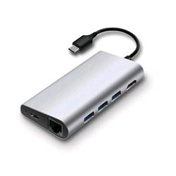 NILOX NLX-TC-8HUBMLAC DOCKING STATION USB-C 3.1 1x HDMI 4K - 3x USB 3.0 - 1x USB-C TYPE-C 3.1 - 1x SD READER - 1x MICRO SD READER- 1x ETHERNET