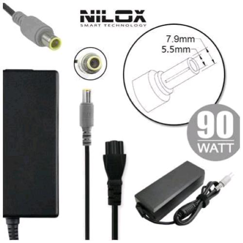 NILOX NLX90W-IM07 ALIMENTATORE COMPATIBILE CON NOTEBOOK IBM 90W 20V 4.5A 7.9X5.5MM BLACK