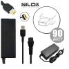 NILOX NLX90W-IM09D ALIMENTATORE 90W PER NOTEBOOK IBM LENOVO 20V 4.5A CONNETTORE YELLOW SQUARE TIP BLACK