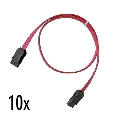 NILOX NX090305118 CAVO SATA 7PIN 0.5M NERO ROSSO 10PZ