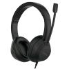 NILOX NXAUSB02 CUFFIE CON MICROFONO CABLATE USB-A CHIAMATE/MUSICA NERO