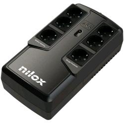 NILOX NXGCLIO8501X5V2 UPS GRUPPO DI CONTINUITA' AVR 595 W 850 Va CONNETTORI 6 X SCHUKO TIPO F
