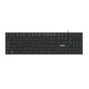 NILOX TASTIERA USB 105 TASTI CON TRATTAMENTO LASER ANTIUSURA 12 TASTI MULTIMEDIALI LAYOUT ITALIANO CAVO 1.5 MT NERO