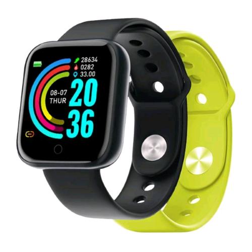 Nilox TrailBand 1,44″, nero con cinturino aggiuntivo giallo lime