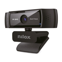NILOX WEBCAM FULL HD 2K 30 fps USB AUTOFOCUS MICROFONO INTEGRATO FILTRO PRIVACY CAVO 1.5 MT NERO