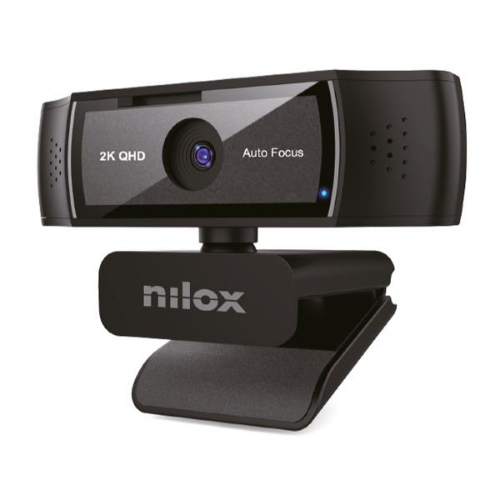 NILOX WEBCAM FULL HD 2K 30 fps USB AUTOFOCUS MICROFONO INTEGRATO FILTRO PRIVACY CAVO 1.5 MT NERO