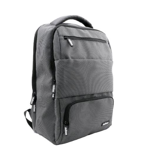 NILOX ZAINO TRAVEL PER NOTEBOOK FINO A 15.6" PRESA USB SCHIENALE RINFORZATO 4 AMPI SCOMPARTI GRIGIO