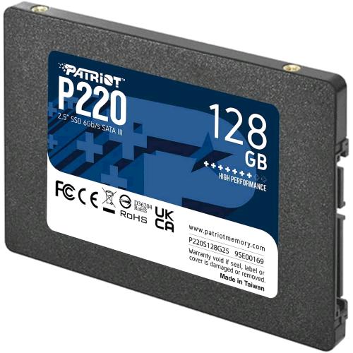 Patriot P220 128 GB — SSD 2,5 pollici SATA III 6 Gb/s