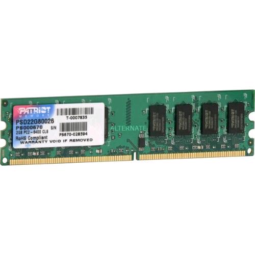 Patriot Signature Line DDR2 2 GB (1 × 2 GB) 800MT/s CL6 — UDIMM