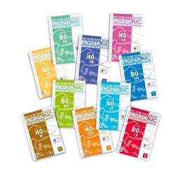 PIGNA QUA EVOL RICAMBI RINFORZATI A 4FORI A4 80 GR QUADRETTI 4MM 40 FOGLI CONF 1 Pz.