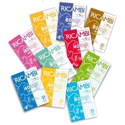 PIGNA QUAXIMA RICAMBI RINFORZATI A 4 FORI A4 80 GR QUADRETTI 4MM 40 FOGLI CONF 1 Pz.