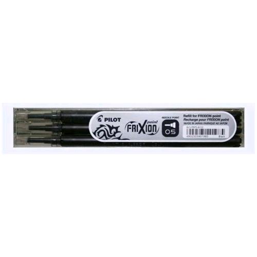 PILOT FRIXION POINT REFILL NERO PUNTA AD AGO 0.50 mm CONF 3 Pz.