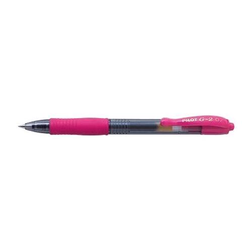 PILOT G-2 PENNA ROLLER A SCATTO 0.7 mm COL. ROSA CONF 12 Pz.