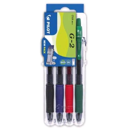 PILOT SET2GO PENNA ROLLER PUNTA 0.7 mm INCHIOSTRO COLORI ASSORTITI CONF 4 Pz.
