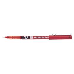 PILOT V5 HI-TECPOINT PENNA ROLLER PUNTA 0.5 mm COLORE ROSSO CONF. 12 Pz.