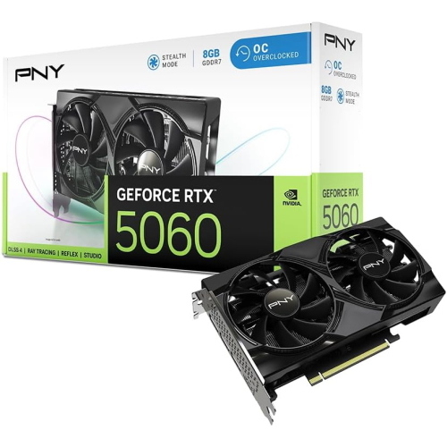 PNY GEFORCE RTX 5060 OC 8GB GDDR7 DLSS 4 DUAL FAN
