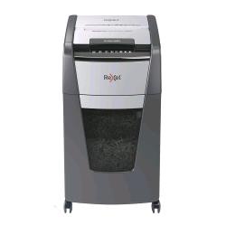 REXEL DISTRUGGIDOCUMENTI AUTOMATICO A FRAMMENTO 225 FOGLI CAPACITA' 60 LITRI CESTINO REMOVIBILE CON ROTELLE GRIGIO
