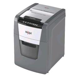 REXEL OPTIMUM AUTOFEED+ 100M DISTRUGGIDOCUMENTI A MICROPARTICELLE CESTINO 34 LT CAPACITA' 100 FOGLI GRIGIO
