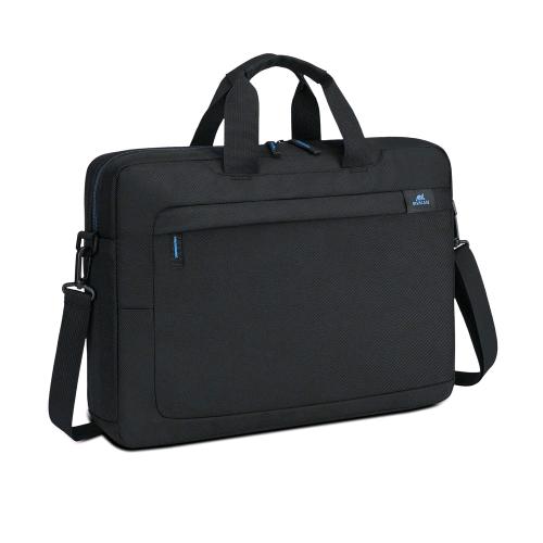 RIVACASE BOBOLI BORSA PER NOTEBOOK DA 16" IN POLIESTERE TASCA FRONTALE CON TRACOLLA NERO