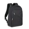 RIVACASE ECO ZAINO PER MACBOOK AIR 15 E NOTEBOOK DA 14" IN RPET 2 SCOMPARTI TASCA FRONTALE TASCA LATERALE CINGHIA PER BAGAGLI NERO