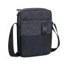 RIVACASE MELANGE BORSA A TRACOLLA PER TABLET 11" IN POLIESTERE 2 SCOMPARTI NERO
