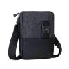 RIVACASE MELANGE BORSA A TRACOLLA PER TABLET 8" IN POLIESTERE 3 SCOMPARTI NERO