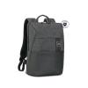 RIVACASE ZAINO NOTEBOOK FINO A 16" IN POLIESTERE E POLIURETANO CHIUSURA ZIP NERO GRIGIO